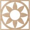 Ekena Millwork Blume Wood Fretwork Pierced Ceiling Medallion, Alder, 38"OD x 13 1/8"ID x 3/8"T CMWP38X38X0375BLAL - alternate 5